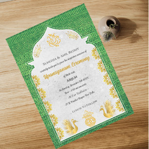 Upanayanam aka Hindoestaanse Heilige Draad Janeu C Kaart