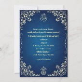 Upanayanam aka Hindoestaanse Heilige Draad Janeu C Kaart (Voorkant)