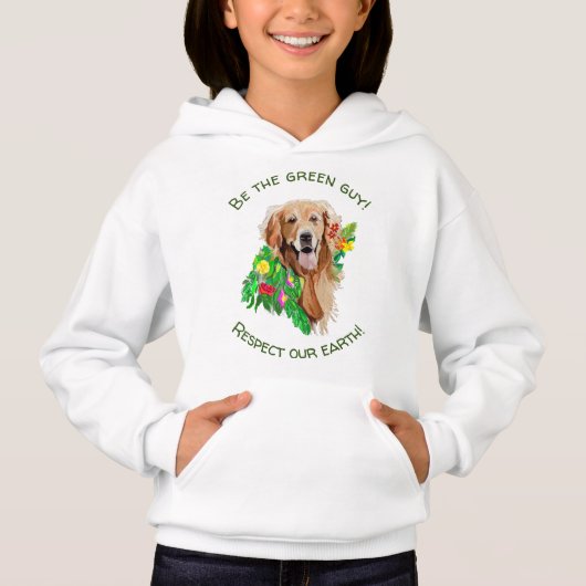 Upbeat Golden RetrieverNature Sweatshirt pour les  (Devant)