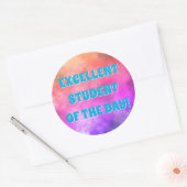 UPbeat "UITSTEKENDE STUDENT VAN DE DAG!" Sticker (Envelop)