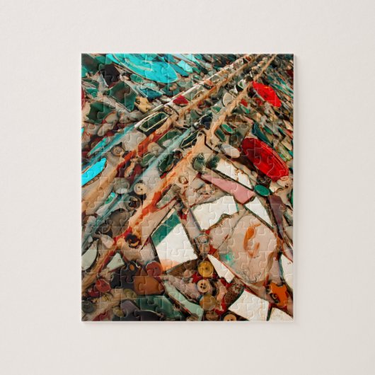Upcycled Mozaïek Legpuzzel (Verticaal)