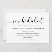 Update nieuwe trouwdatum chic kaart (Voorkant)