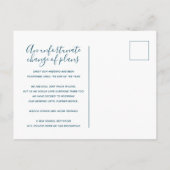 Update om een wattenwashartenbruiloft te plannen g aankondigingskaart (Achterkant)