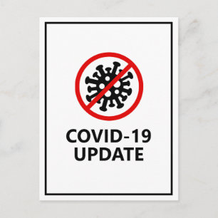 Update voor annulering Corona Virus Covid19 Briefkaart