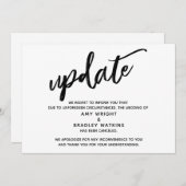 Update voor handschriftenannulering aankondiging h (Voorkant / Achterkant)