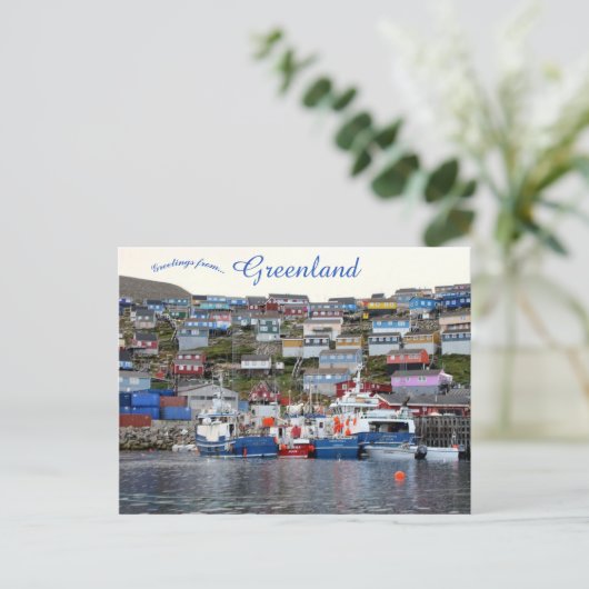 Upernavik Groenland Briefkaart (Staand voorkant)