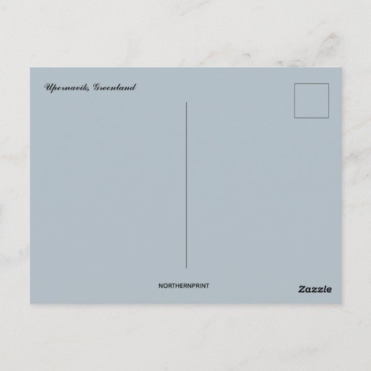 Upernavik Groenland Briefkaart (Achterkant)