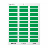 Upgrade uw webontwerp met een groene achtergrond etiket (Full Sheet)