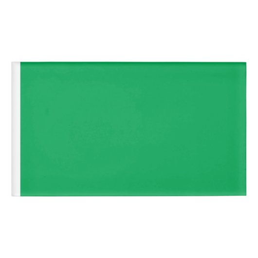 Upgrade uw webontwerp met een groene achtergrond naambadge (Voorkant)