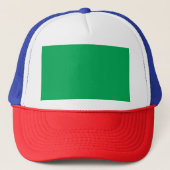 Upgrade uw webontwerp met een groene achtergrond trucker pet (Voorkant)