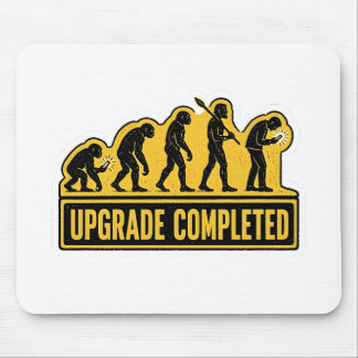 Upgrade Voltooid Grappige Evolutie Muismat