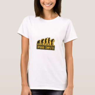 Upgrade Voltooid Grappige Evolutie T-shirt