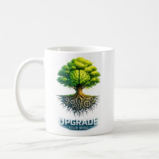 Upgrade Your Mind Design Koffiemok (Links)