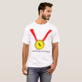 Uphill skiing Gold Medal Olympisch T-shirt (Voorkant volledig)