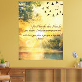 Uplifting Bible Verses Serene Nature Scenes Canvas Afdruk (Insitu (Woonkamer))