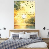 Uplifting Bible Verses Serene Nature Scenes Canvas Afdruk (Insitu (Slaapkamer))