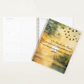 Uplifting Bible Verses Serene Nature Scenes Planner (Display)