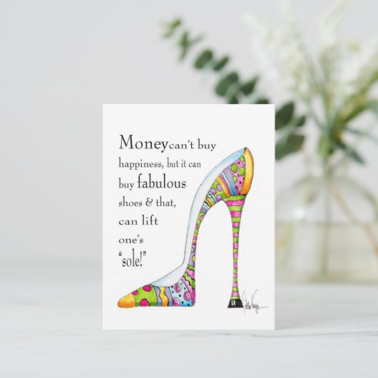Uplifting Chaussure Humour Carte postale adapté à  (Debout devant)