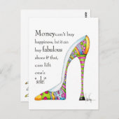 Uplifting Chaussure Humour Carte postale adapté à  (Devant / Derrière)