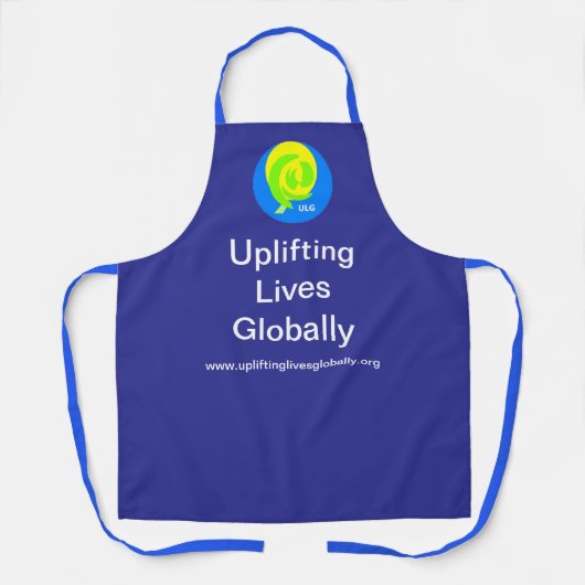 Uplifting Lives Globally, Apron - Blue Schort (Voorkant)