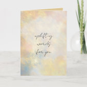 Uplifting Words For You Folded Greeting Card Kaart (Voorkant)