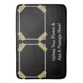 Upload 2 Foto's en voeg een Persoonlijk Bericht va Badmat (Voorkant Verticaal)