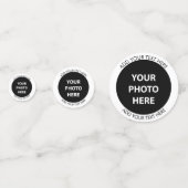 Upload 6 foto's en voeg tekst toe – Afbeelding aan Confetti (Voorkanten)