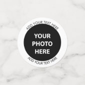 Upload 6 foto's en voeg tekst toe – Afbeelding aan Confetti (Kleine voorkant)