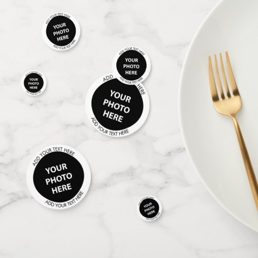 Upload 6 foto's en voeg tekst toe – Afbeelding aan Confetti (Groep)