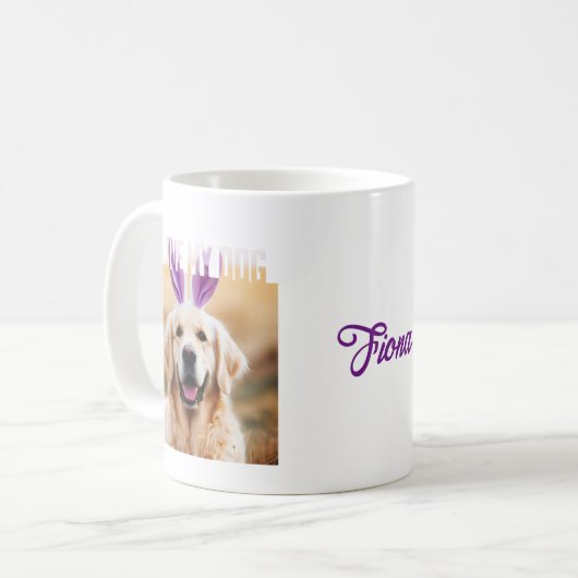 Upload aangepaste foto van huisdieren Ik hou van m Koffiemok (Voorkant links)