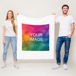 Upload Afbeelding Afbeelding foto of Logo Eenvoudi Fleece Deken