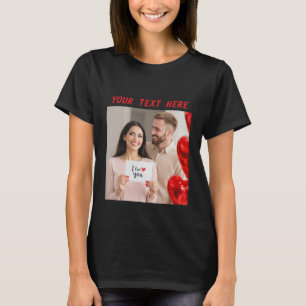 upload afbeelding Custom Photo Happy Valentine's D T-shirt