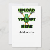Upload art naar uitnodiging 4x8 in (Voorkant)