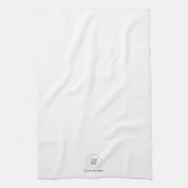 Upload Bedrijf Logo Tekst Sjabloon Theedoek (Verticaal)