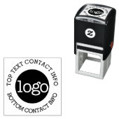 Upload Bedrijfs Logo met de Informatie van het Con Zelfinktende Stempel (In situ)