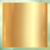 Upload Bedrijfslogo Aangepaste QR-code Tekst Goud Raamsticker (Vel 3)