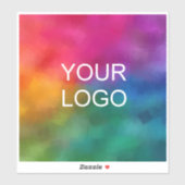 Upload Business Logo hier moderne aangepaste Sjabl Sticker (Vel)