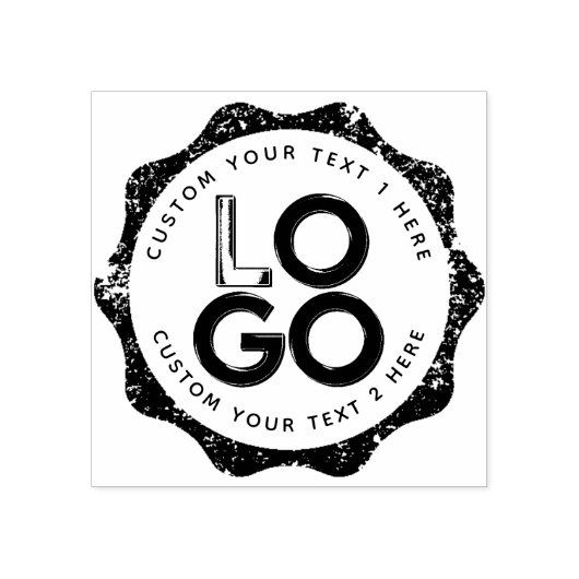 Upload Business Logo Professional Self-Inking Stam Rubberstempel (Afrduk)