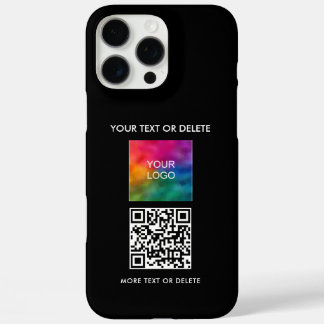 Upload Business Logo QR Code Creëer voor jezelf iPhone 16 Pro Max Hoesje