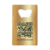 Upload Business Logo QR Code Url Faux Gold (Dos)