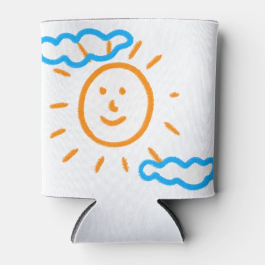 Upload Childs Drawing Draai Kinder kunstwerk naar Blikjeskoeler (Voorkant)