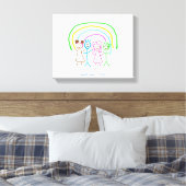 Upload Childs Drawing Draai Kinder kunstwerk naar Canvas Afdruk (Insitu (Slaapkamer))