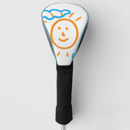 Upload Childs Drawing Draai Kinder kunstwerk naar Golfheadcover (Voorkant)
