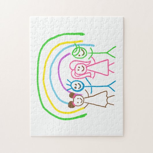 Upload Childs Drawing Draai Kinder kunstwerk naar Legpuzzel (Verticaal)