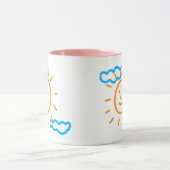 Upload Childs Drawing Draai Kinder kunstwerk naar Mok (Midden)