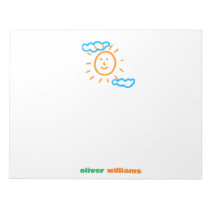 Upload Childs Drawing Draai Kinder kunstwerk naar Notitieblok