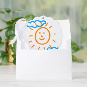 Upload Childs Drawing Draai Kinder kunstwerk naar Ornament Kaart