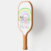 Upload Childs Drawing Draai Kinder kunstwerk naar Pickleball Paddle (Links)