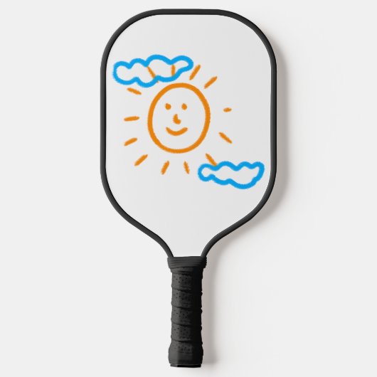 Upload Childs Drawing Draai Kinder kunstwerk naar Pickleball Paddle (Achterkant)