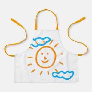 Upload Childs Drawing Draai Kinder kunstwerk naar Schort